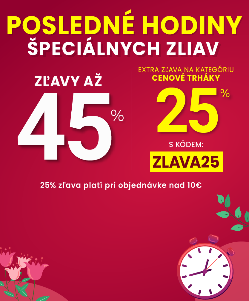 Zľavy až 45 % + naviac zľava 25 %