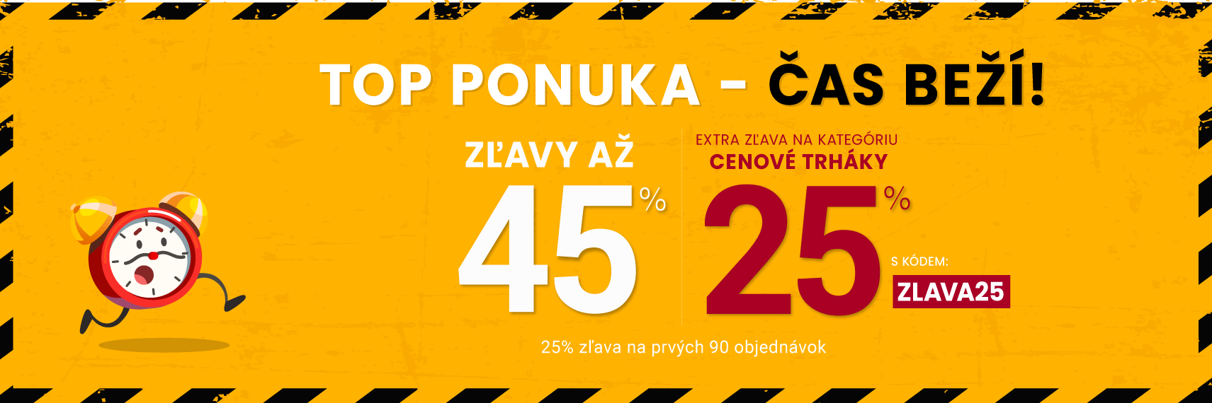 Zľavy až 45 % + naviac zľava 25 %