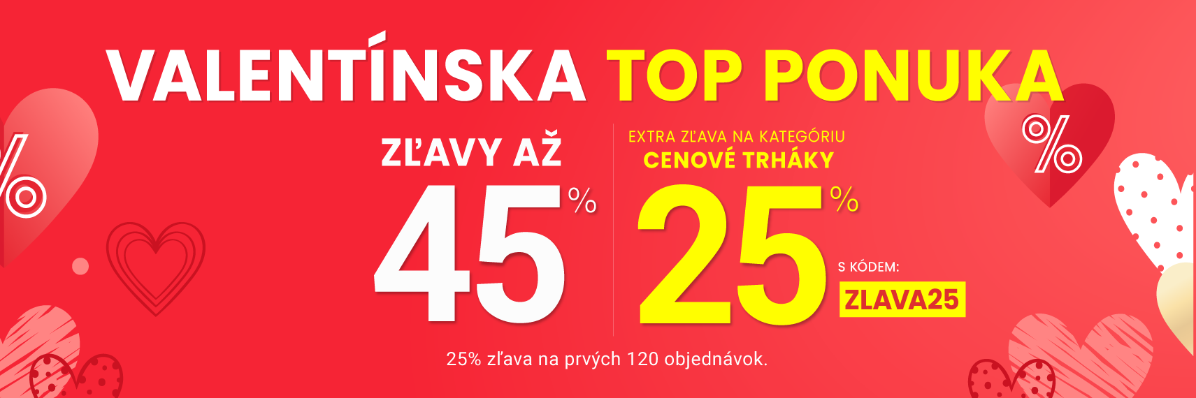 Zľavy až 45 % + naviac zľava 25 %