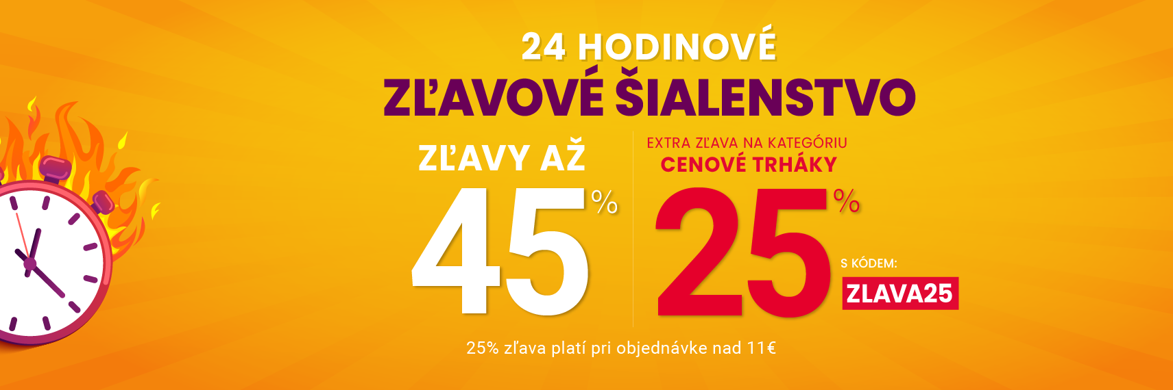 Zľavy až 45 % + naviac zľava 25 %
