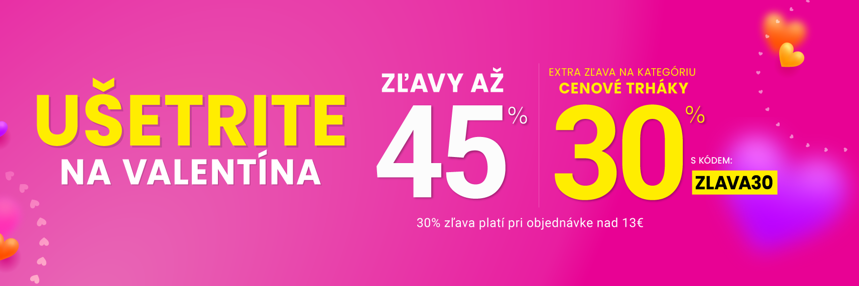 Zľavy až 45 % + naviac zľava 30 %