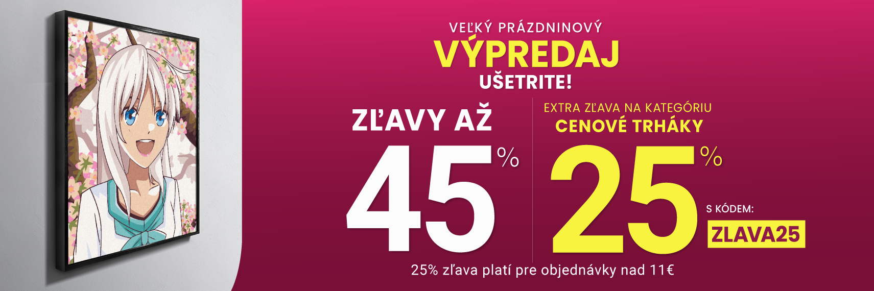 Zľavy až 45 % + naviac zľava 25 %