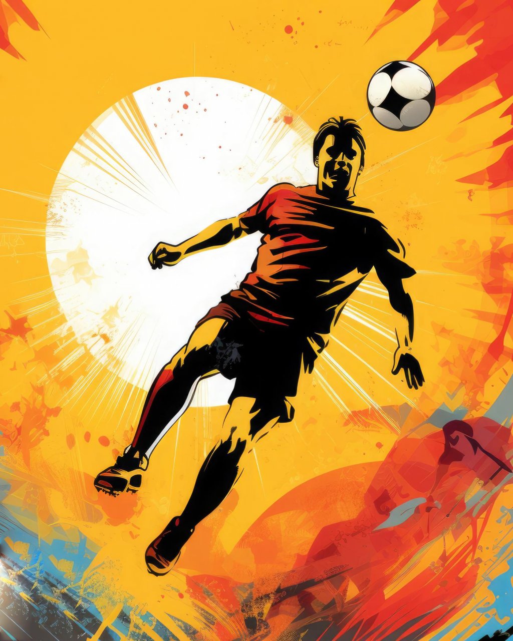 Obrazy na stenu - Futbalista s kopačkami