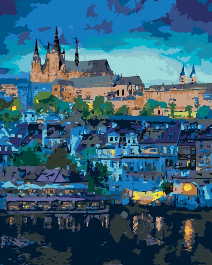 Maľovanie podľa čísel - TEMNÁ PRAHA