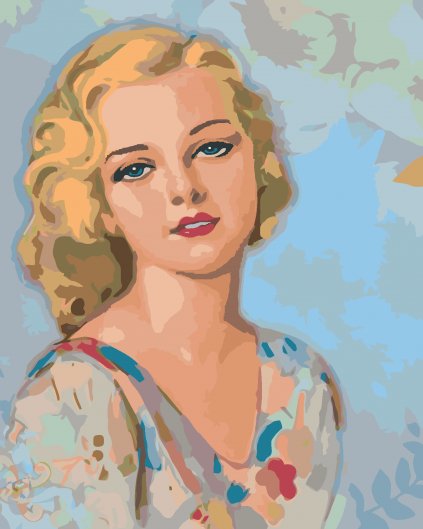 Maľovanie podľa čísel - VINTAGE ŽENA