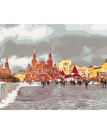 Maľovanie podľa čísel - ČERVENÉ NÁMESTI V MOSKVE