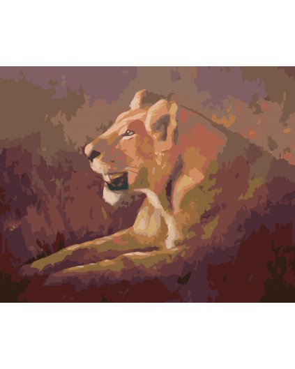 Maľovanie podľa čísel - LEŽIACA LEVICA (D. RUSTY RUST)