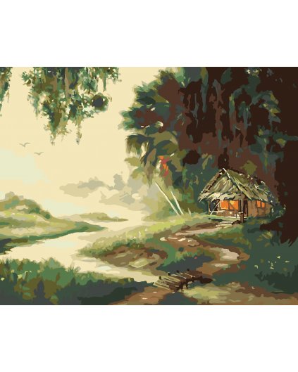 Maľovanie podľa čísel - CHATA V DIVOČINE 2 (D. RUSTY RUST)