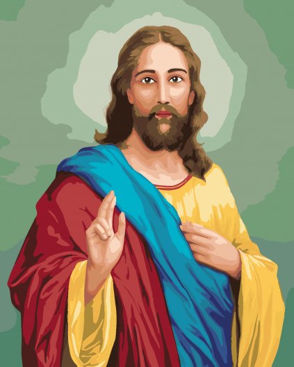 Maľovanie podľa čísel - JEŽIŠ KRISTUS