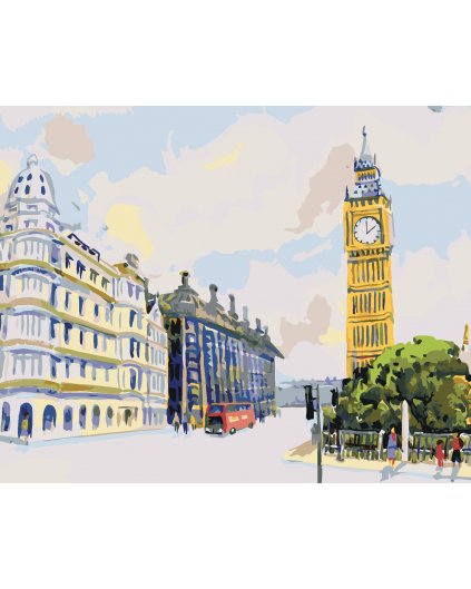 Maľovanie podľa čísel - BIG BEN V LONDÝNE