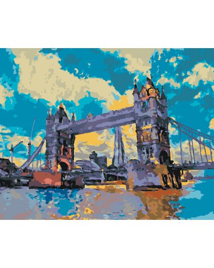 Maľovanie podľa čísel - TOWER BRIDGE V LONDÝNE