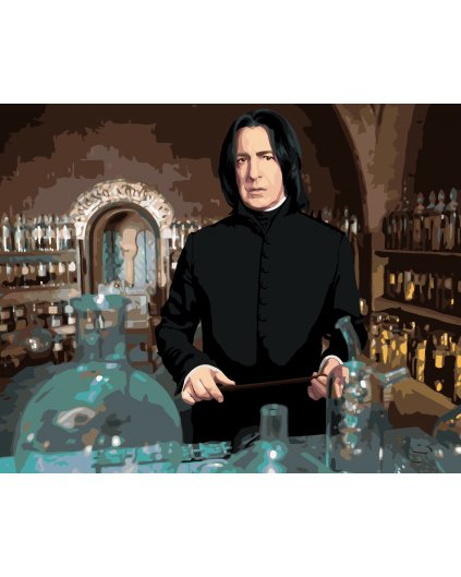 Maľovanie podľa čísel - SEVERUS SNAPE V UČEBNE LEKTVAROV (HARRY POTTER)