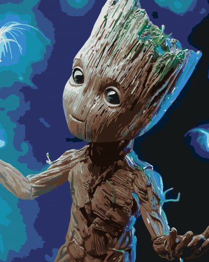 Maľovanie podľa čísel - GROOT