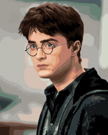 Maľovanie podľa čísel - PORTRÉT ZAHĽADENÝ HARRY POTTER