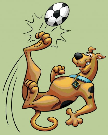 Maľovanie podľa čísel - SCOOBY FUTBALISTA (SCOOBY DOO)