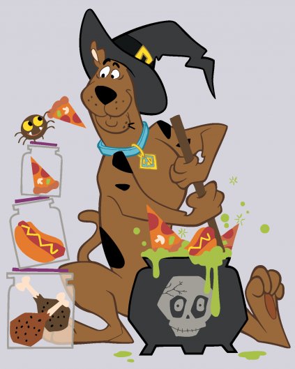 Maľovanie podľa čísel - HALLOWEENSKÝ SCOOBY (SCOOBY DOO)