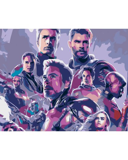 Maľovanie podľa čísel - AVENGERS