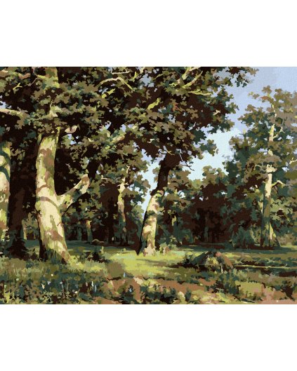 Diamantové maľovanie - DUBOVÝ HÁJ (IVAN SHISHKIN)