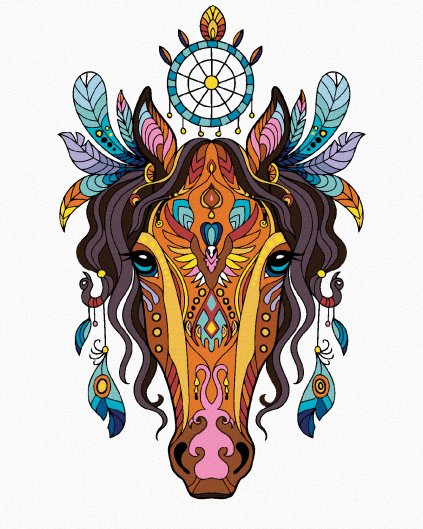 Diamantové maľovanie - MANDALA KÔŇ