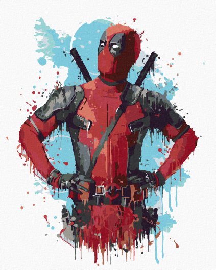 Diamantové maľovanie - KRESLENÝ DEADPOOL