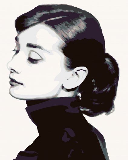 Maľovanie podľa čísel - Audrey Hepburn I