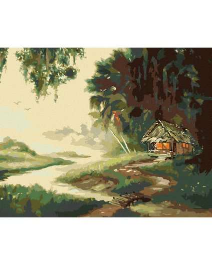 Diamantové maľovanie - CHATA V DIVOČINE 2 (D. RUSTY RUST)