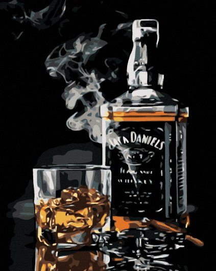 Diamantové maľovanie - FĽAŠA JACK DANIELS