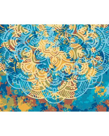 Diamantové maľovanie - MANDALA PLNÁ FARIEB