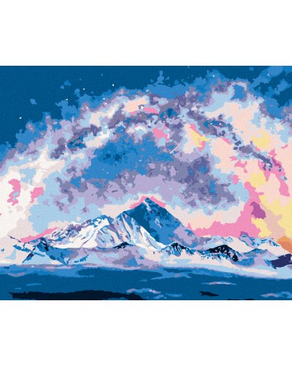 Diamantové maľovanie - MOUNT EVEREST POD MLIEČNOU DRÁHOU