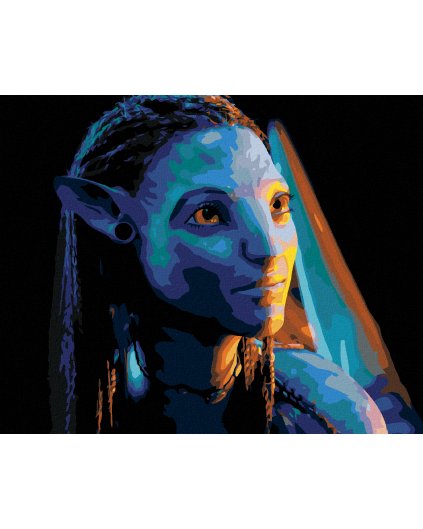 Diamantové maľovanie - NEYTIRI HĽADIACA DO SVETLA (Avatar)