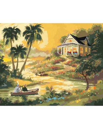 Diamantové maľovanie - PÁR NA LODIČKE (D. RUSTY RUST)