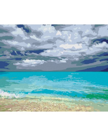 Diamantové maľovanie - PIESOČNÁ PLÁŽ (DENNIS FRATES)