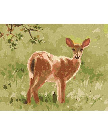 Diamantové maľovanie - POHĽAD SRNA V TRÁVE (D. RUSTY RUST)
