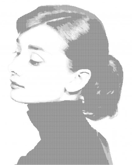 Bodkovanie - Audrey Hepburn I
