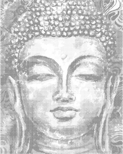 Bodkovanie - BUDDHA S ORNAMENTAMI