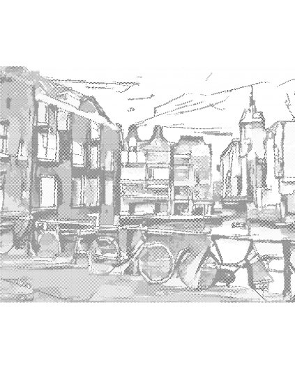 Bodkovanie - AMSTERDAMSKÉ BICYKLE V KUBIZME