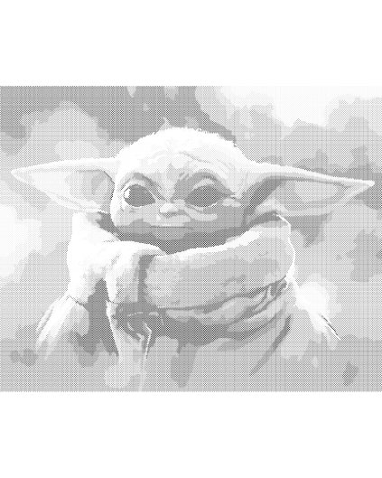 Bodkovanie - BABY YODA