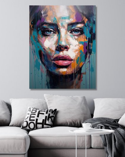 Obrazy na stenu - Maľba - portrét ženy