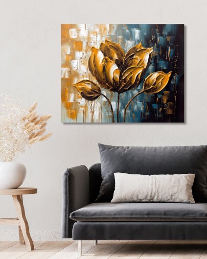 Obrazy na stenu - Zlatý kvet