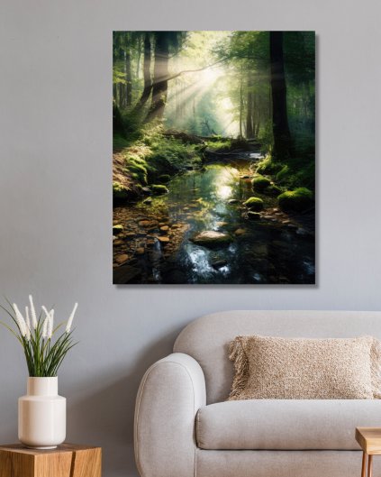 Obrazy na stenu - Potok v lese