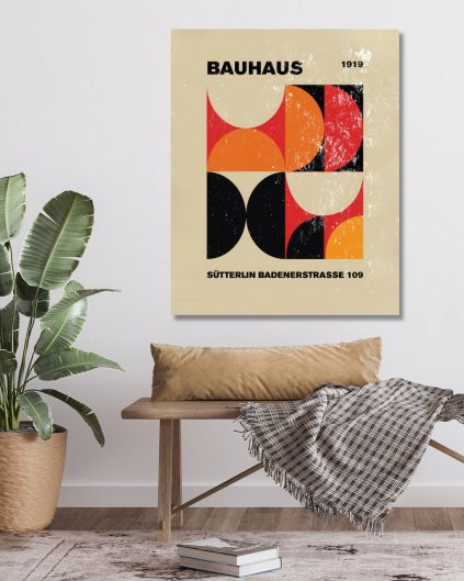 Obrazy na stenu - Ilustrácia Bauhaus Sütterlin Badenerstrasse 109