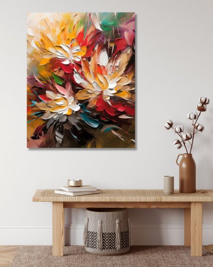 Obrazy na stenu - Abstrakt - kvety 2