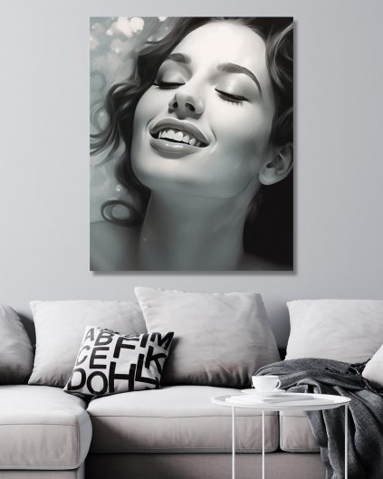 Obrazy na stenu - Žena s úsmevom