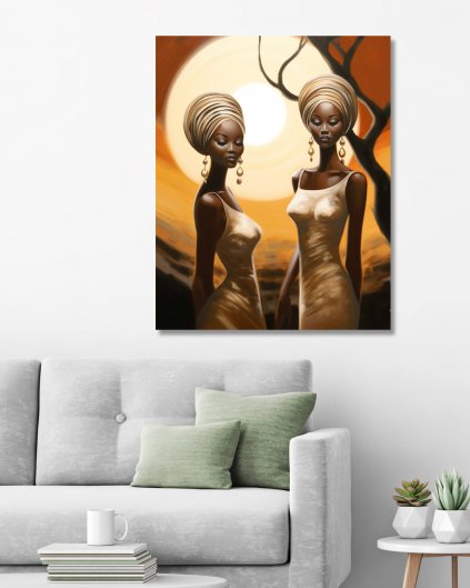 Obrazy na stenu - Africké ženy v turbanoch
