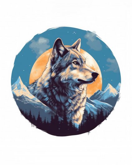 Obrazy na stenu - Horský vlk