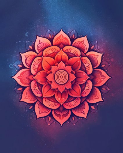Obrazy na stenu - Mandala kvetov