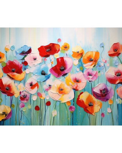 Obrazy na stenu - Farebné kvety