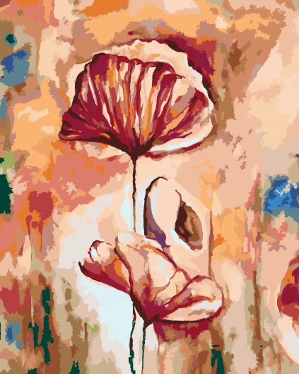 Maľovanie podľa čísel - KVITNÚCI VLČÍ MAK