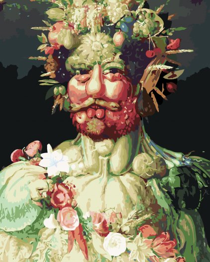 Maľovanie podľa čísel - RUDOLF II. AKO VERTUMNUS (G. ARCIMBOLDO)