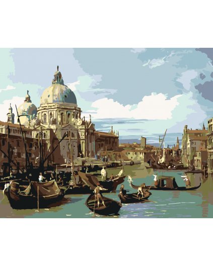 Maľovanie podľa čísel - VSTUP DO CANAL GRANDE V BENÁTKACH (CANALETTO)